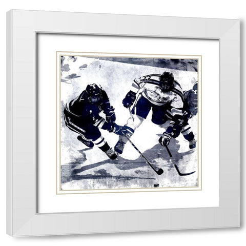 In Motion 2 White Modern Wood Framed Art Print with Double Matting by Kimberly, Allen