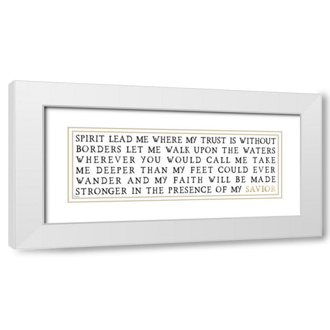 Savior White Modern Wood Framed Art Print with Double Matting by Louise, Gigi