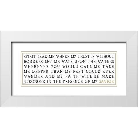 Savior White Modern Wood Framed Art Print with Double Matting by Louise, Gigi