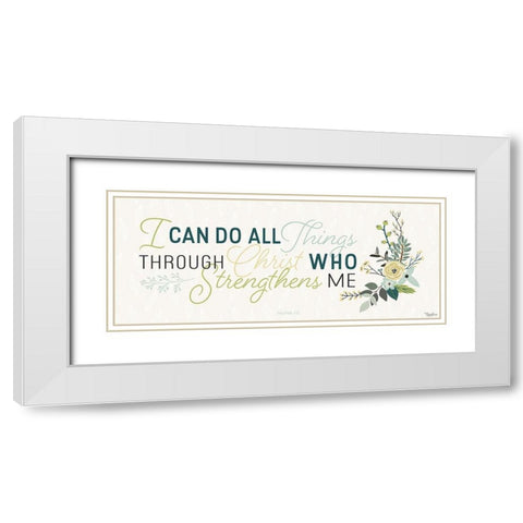 All Things White Modern Wood Framed Art Print with Double Matting by Louise, Gigi