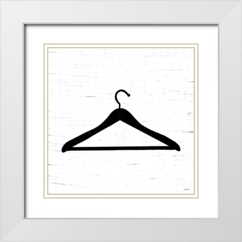 Hanger White Modern Wood Framed Art Print with Double Matting by Louise, Gigi