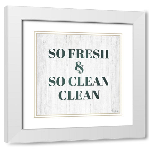 So Fresh White Modern Wood Framed Art Print with Double Matting by Louise, Gigi