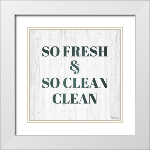 So Fresh White Modern Wood Framed Art Print with Double Matting by Louise, Gigi
