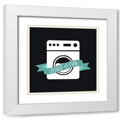 Loads Fun White Modern Wood Framed Art Print with Double Matting by Louise, Gigi