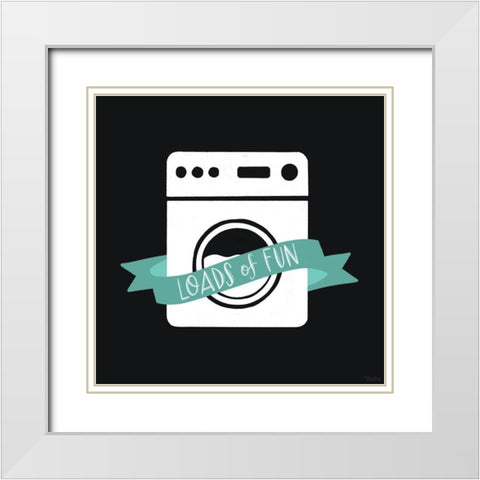Loads Fun White Modern Wood Framed Art Print with Double Matting by Louise, Gigi