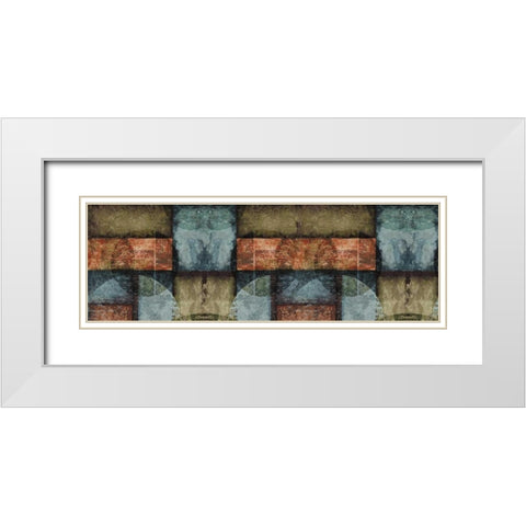 Circle White Modern Wood Framed Art Print with Double Matting by Emery, Kristin