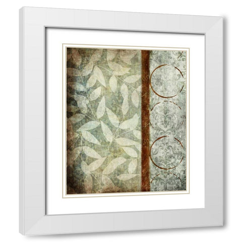 Autumn Spice White Modern Wood Framed Art Print with Double Matting by Emery, Kristin