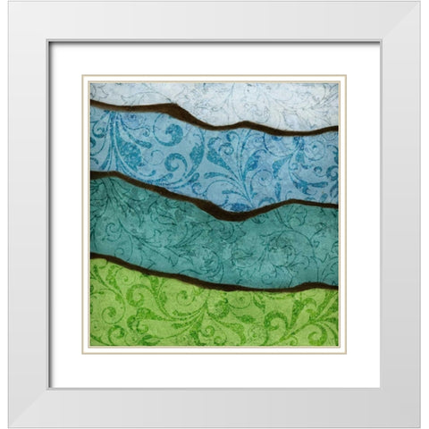 River I White Modern Wood Framed Art Print with Double Matting by Emery, Kristin