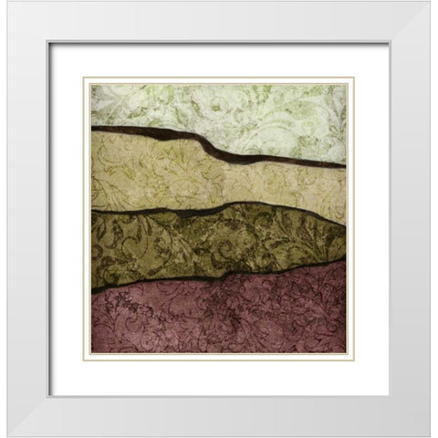 River Earth Warm II White Modern Wood Framed Art Print with Double Matting by Emery, Kristin