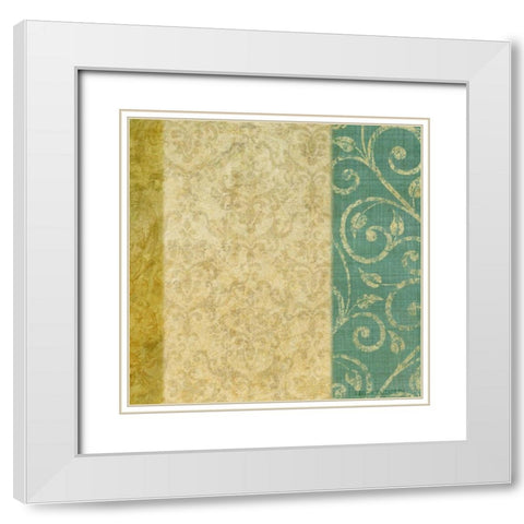 victorian vines 2 White Modern Wood Framed Art Print with Double Matting by Emery, Kristin