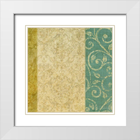 victorian vines 2 White Modern Wood Framed Art Print with Double Matting by Emery, Kristin