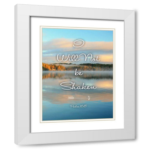 Not Be Shaken White Modern Wood Framed Art Print with Double Matting by Colberg, Lisa