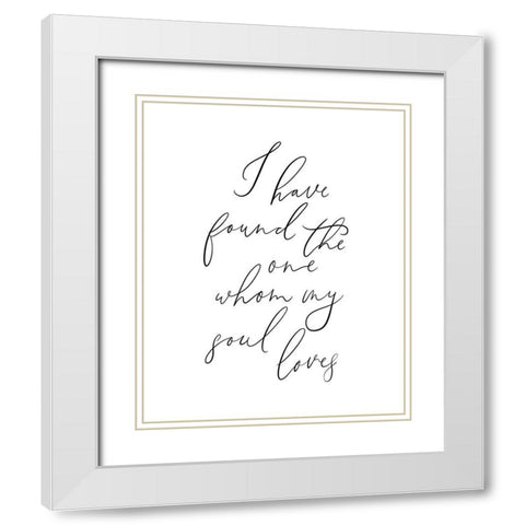 I Have Found White Modern Wood Framed Art Print with Double Matting by Straatsma, Leah