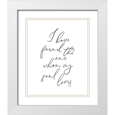 I Have Found White Modern Wood Framed Art Print with Double Matting by Straatsma, Leah