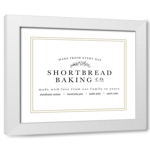 Shortbread Co White Modern Wood Framed Art Print with Double Matting by Straatsma, Leah
