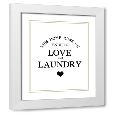This Home Runs White Modern Wood Framed Art Print with Double Matting by Straatsma, Leah