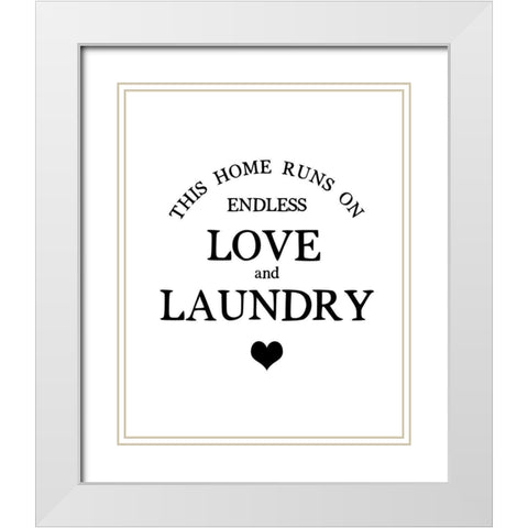 This Home Runs White Modern Wood Framed Art Print with Double Matting by Straatsma, Leah