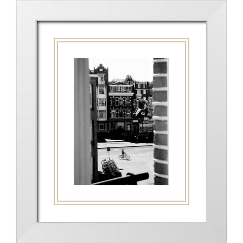Amsterdam 2 White Modern Wood Framed Art Print with Double Matting by Straatsma, Leah