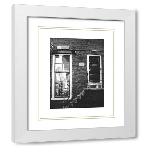 Amsterdam 3 White Modern Wood Framed Art Print with Double Matting by Straatsma, Leah