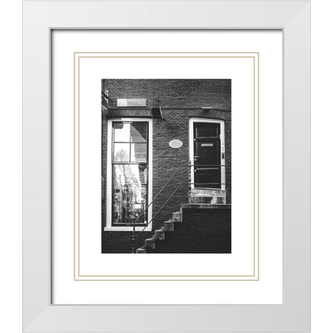 Amsterdam 3 White Modern Wood Framed Art Print with Double Matting by Straatsma, Leah