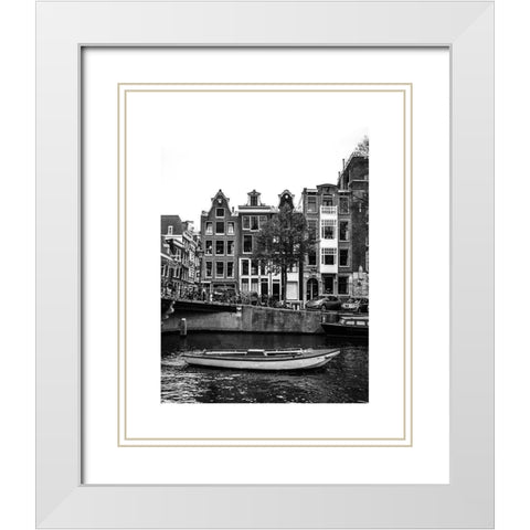 Amsterdam 5 White Modern Wood Framed Art Print with Double Matting by Straatsma, Leah