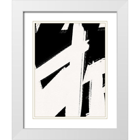 Climbing the Walls White Modern Wood Framed Art Print with Double Matting by Straatsma, Leah