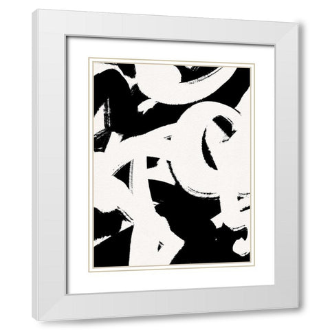 Confusion White Modern Wood Framed Art Print with Double Matting by Straatsma, Leah