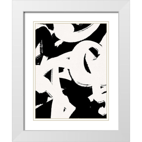 Confusion White Modern Wood Framed Art Print with Double Matting by Straatsma, Leah