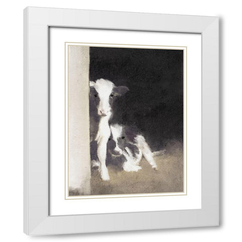 Best Friends White Modern Wood Framed Art Print with Double Matting by Straatsma, Leah