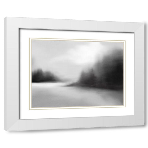 The Inlet White Modern Wood Framed Art Print with Double Matting by Straatsma, Leah
