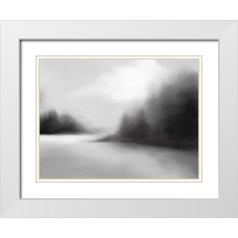 The Inlet White Modern Wood Framed Art Print with Double Matting by Straatsma, Leah