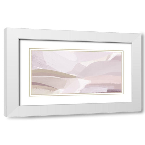 Brush Stroke Landscape White Modern Wood Framed Art Print with Double Matting by Straatsma, Leah