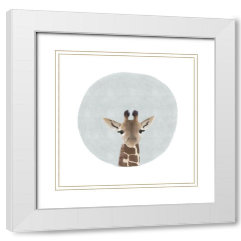 Baby G Gray White Modern Wood Framed Art Print with Double Matting by Straatsma, Leah