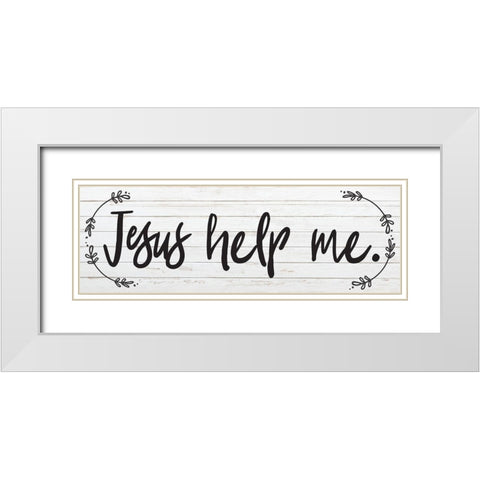 God Bless 4 White Modern Wood Framed Art Print with Double Matting by Hogan, Melody