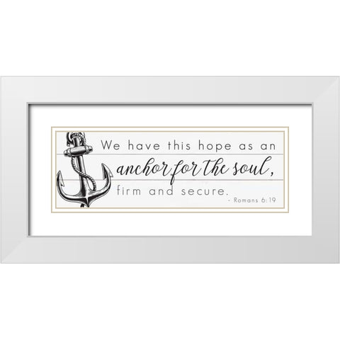 Seafaring Scriptures 1 White Modern Wood Framed Art Print with Double Matting by Hogan, Melody