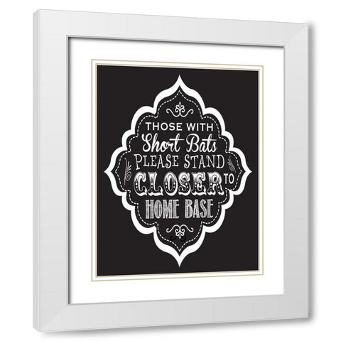 Bath Chalk 5 White Modern Wood Framed Art Print with Double Matting by Hogan, Melody