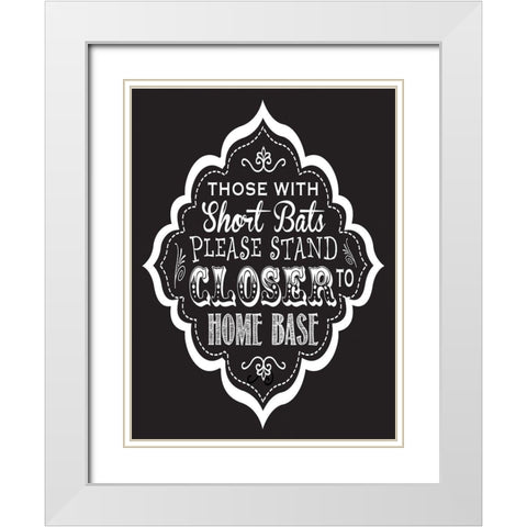 Bath Chalk 5 White Modern Wood Framed Art Print with Double Matting by Hogan, Melody