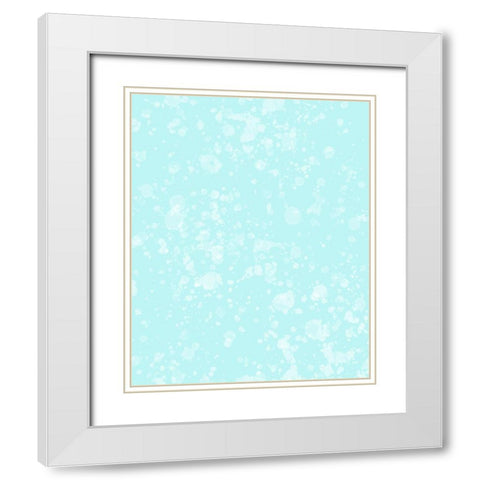 Whimsical Bubbles White Modern Wood Framed Art Print with Double Matting by Hogan, Melody