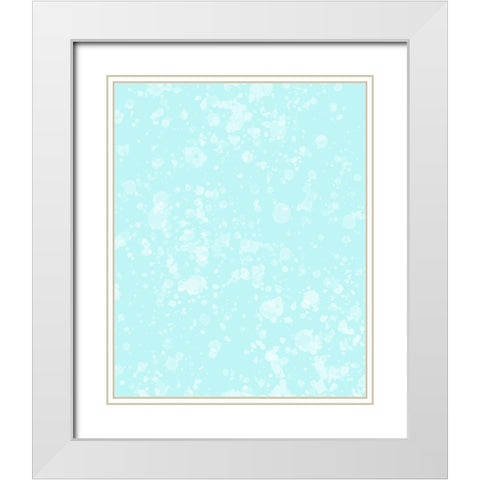Whimsical Bubbles White Modern Wood Framed Art Print with Double Matting by Hogan, Melody