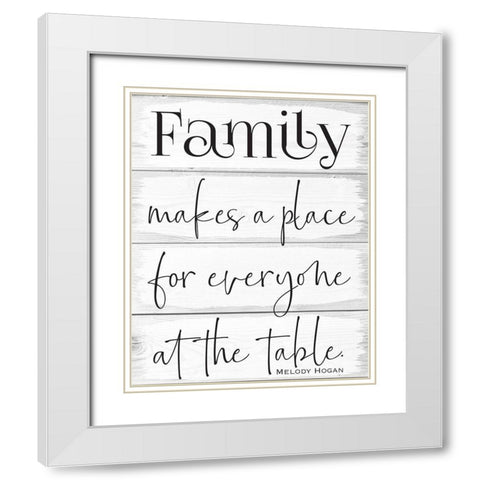 Life Wood Panels 1 White Modern Wood Framed Art Print with Double Matting by Hogan, Melody