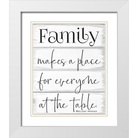 Life Wood Panels 1 White Modern Wood Framed Art Print with Double Matting by Hogan, Melody
