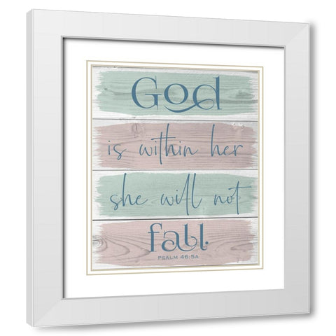 Within Me 1 White Modern Wood Framed Art Print with Double Matting by Hogan, Melody