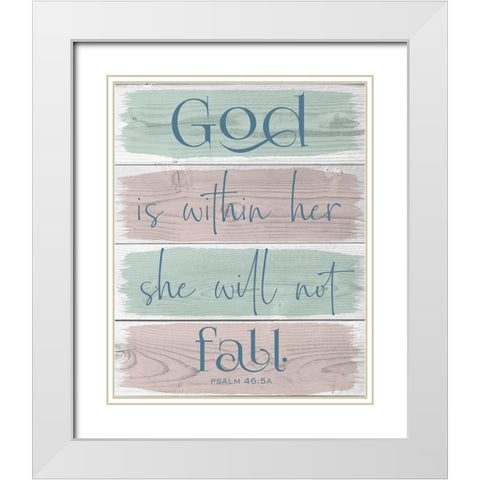 Within Me 1 White Modern Wood Framed Art Print with Double Matting by Hogan, Melody