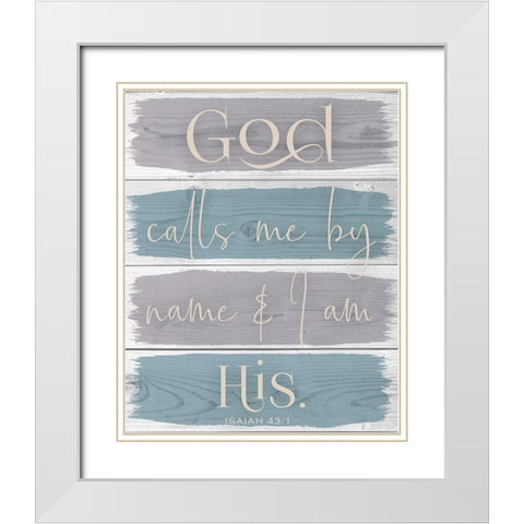 Heavenly Calls 1 White Modern Wood Framed Art Print with Double Matting by Hogan, Melody