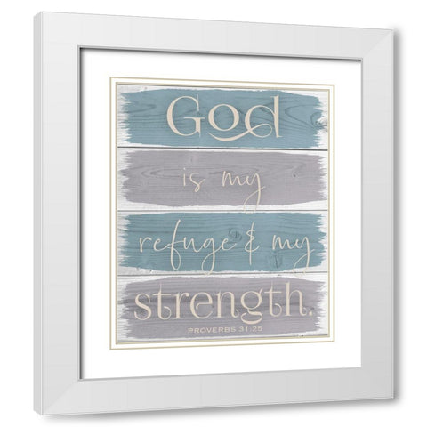 Spring Refuge 1 White Modern Wood Framed Art Print with Double Matting by Hogan, Melody