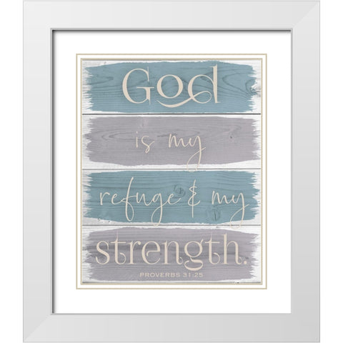 Spring Refuge 1 White Modern Wood Framed Art Print with Double Matting by Hogan, Melody