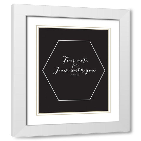 Gold Foil I Am White Modern Wood Framed Art Print with Double Matting by Hogan, Melody