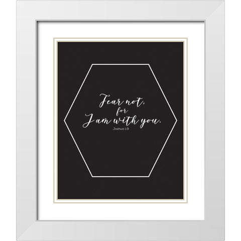 Gold Foil I Am White Modern Wood Framed Art Print with Double Matting by Hogan, Melody