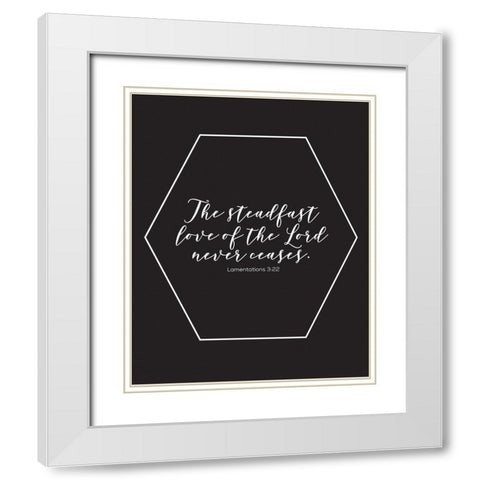 Gold Foil Steadfast White Modern Wood Framed Art Print with Double Matting by Hogan, Melody