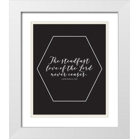 Gold Foil Steadfast White Modern Wood Framed Art Print with Double Matting by Hogan, Melody